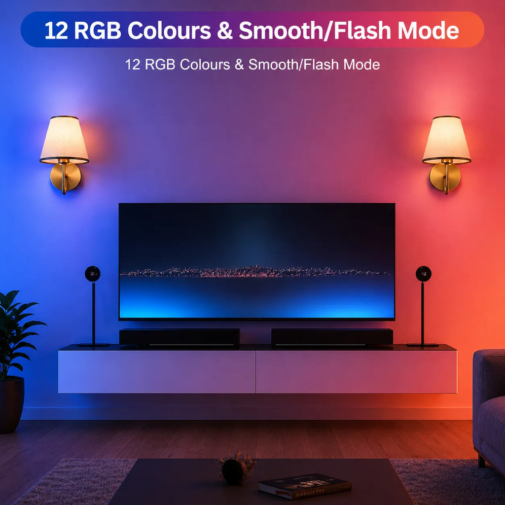 Wireless Wall Lights Curved (Set of 2) by VELLOR™