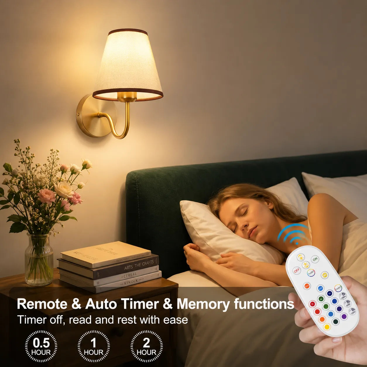 Wireless Wall Lights Curved (Set of 2) by VELLOR™
