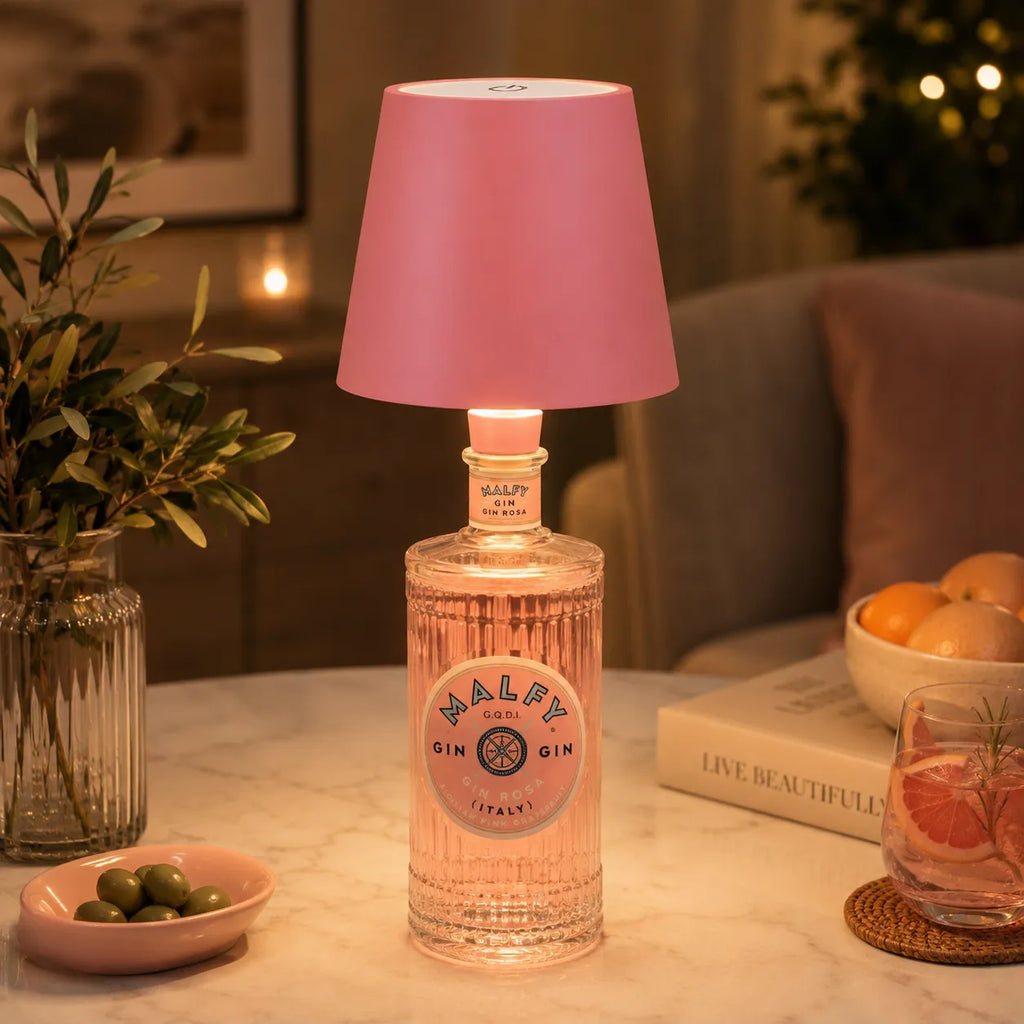 The Classic Cordless Bottle Lamp – Pink | Turn Any Bottle Into a Statement Piece