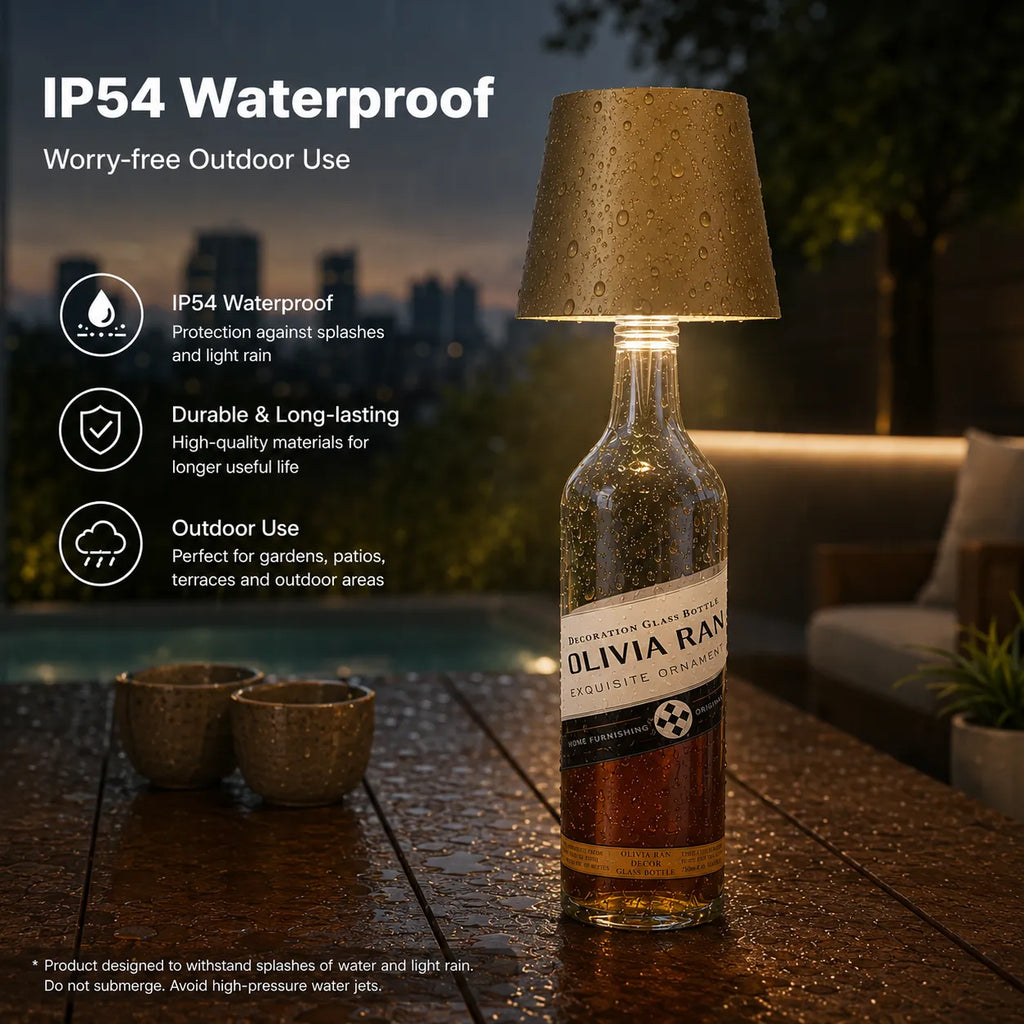 The Classic Cordless Bottle Lamp – Coffee | Turn Any Bottle Into a Statement Piece