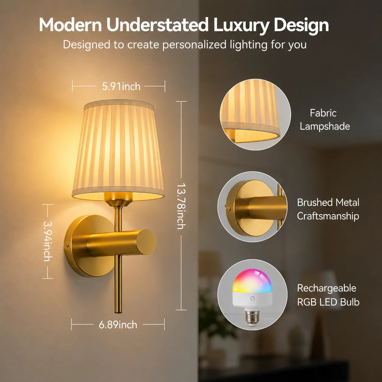 Wireless Wall Lights Nordic (Set of 2) by VELLOR™