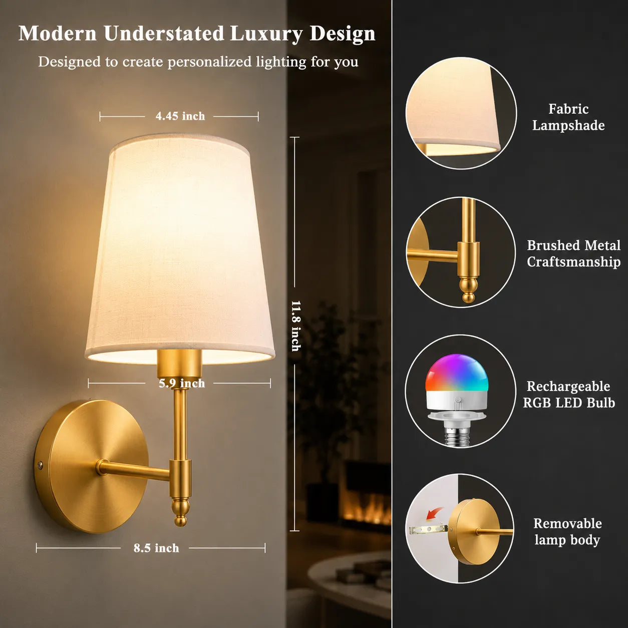Wireless Wall Lights Elegant (Set of 2) by VELLOR™