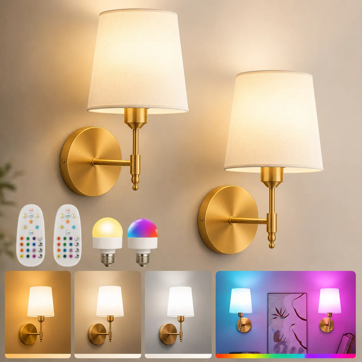 Wireless Wall Lights Elegant (Set of 2) by VELLOR™
