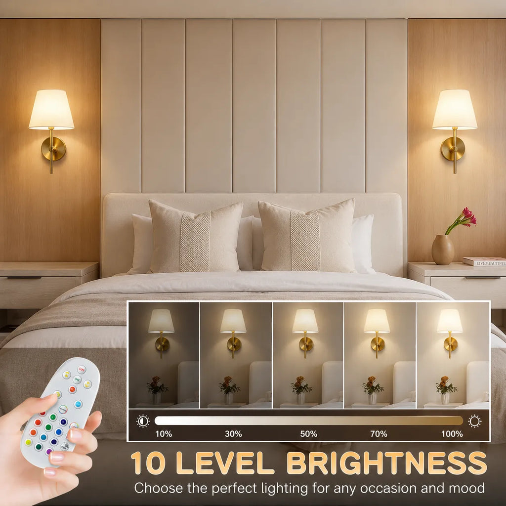 Wireless Wall Lights Minimal (Set of 2) by VELLOR™