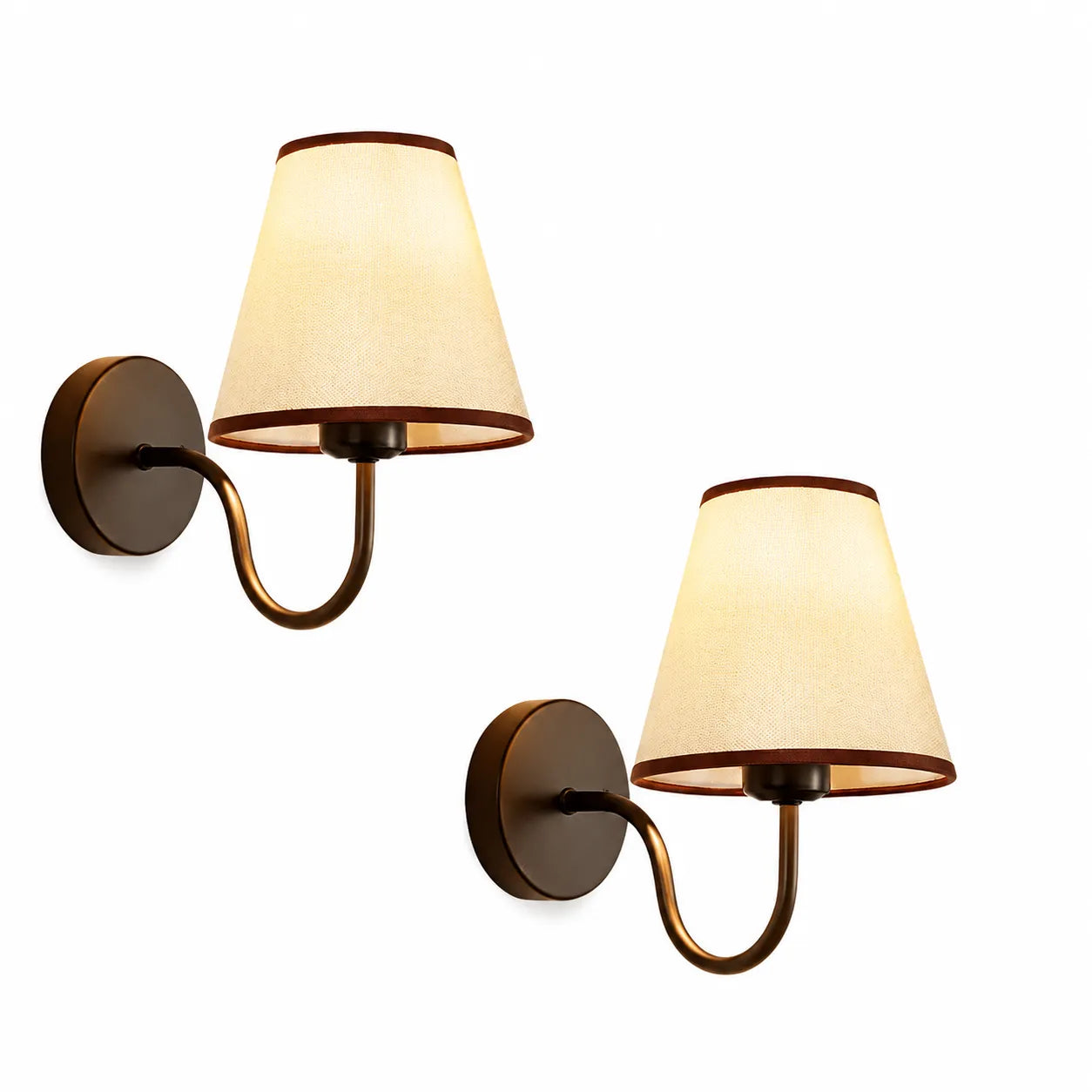 Wireless Wall Lights Curved (Set of 2) by VELLOR™