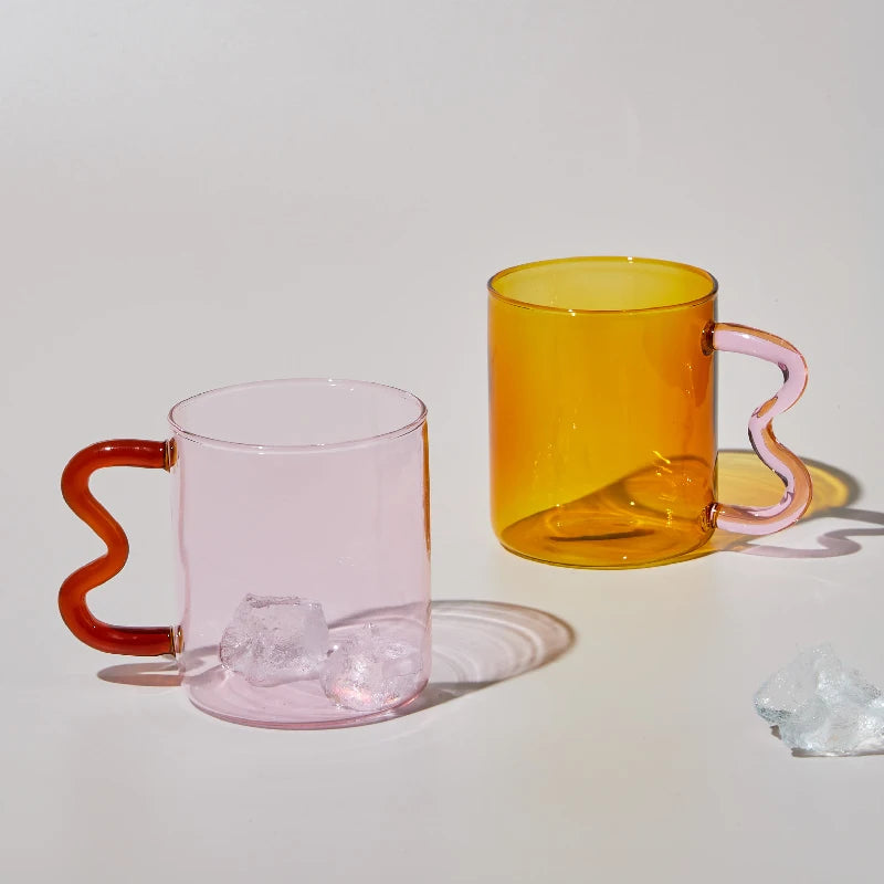 Colourful Glass Mugs