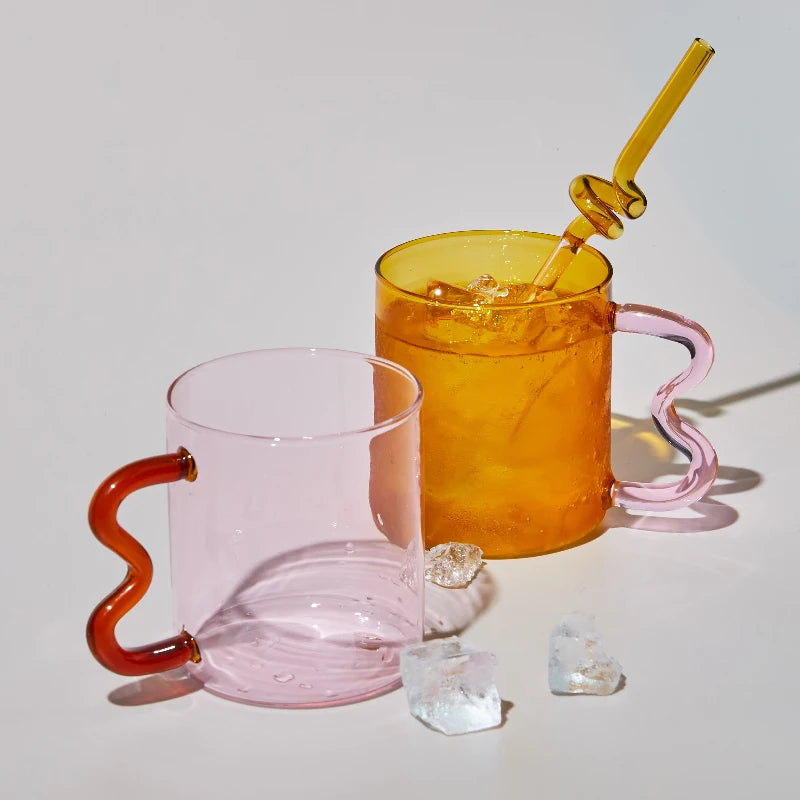 Colourful Glass Mugs