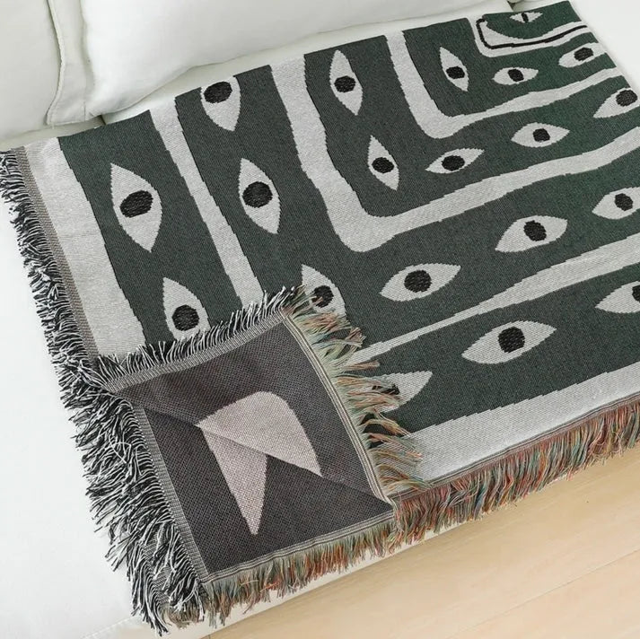 Snake Eyes Throw Blanket