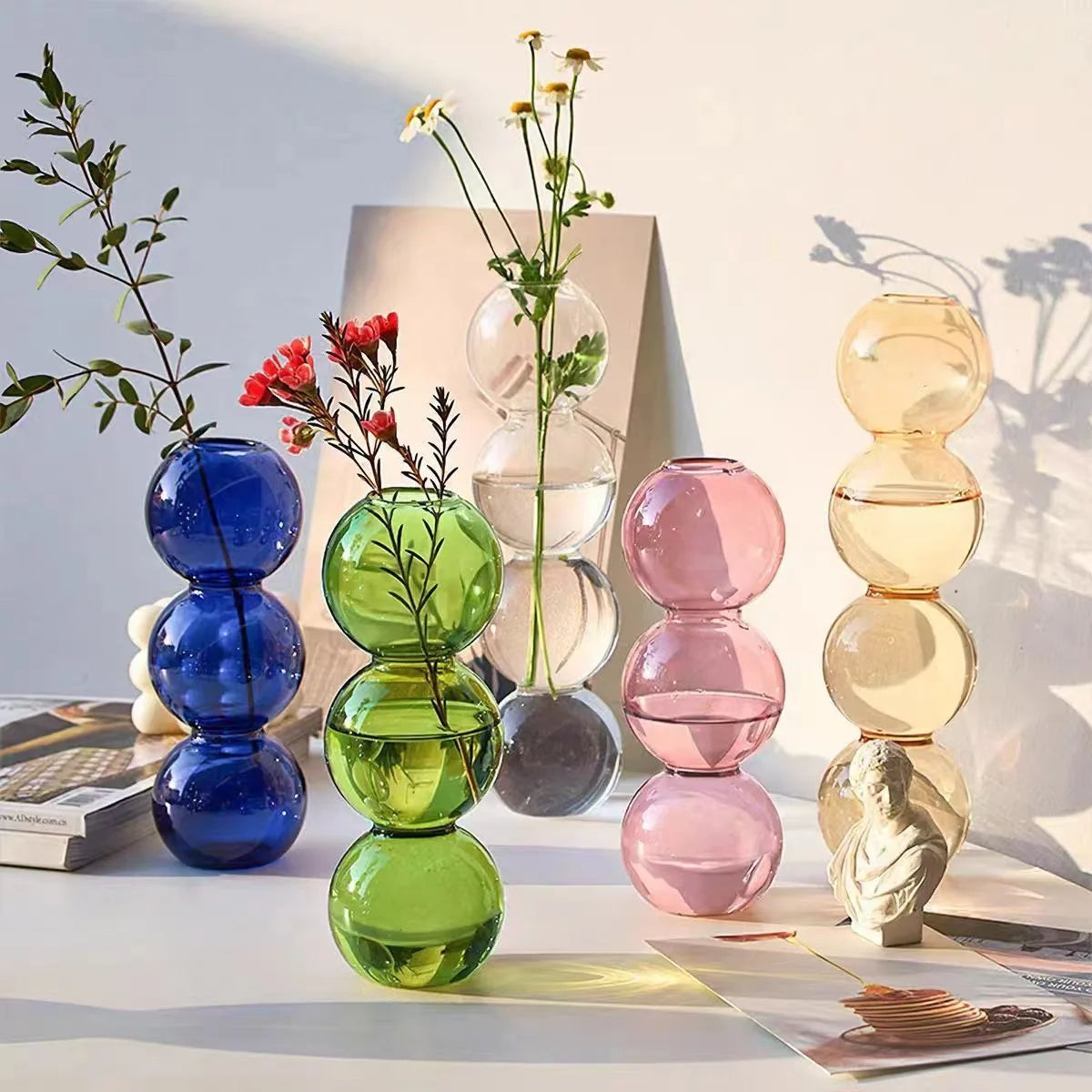 Nordic Bubble Glass Vase
