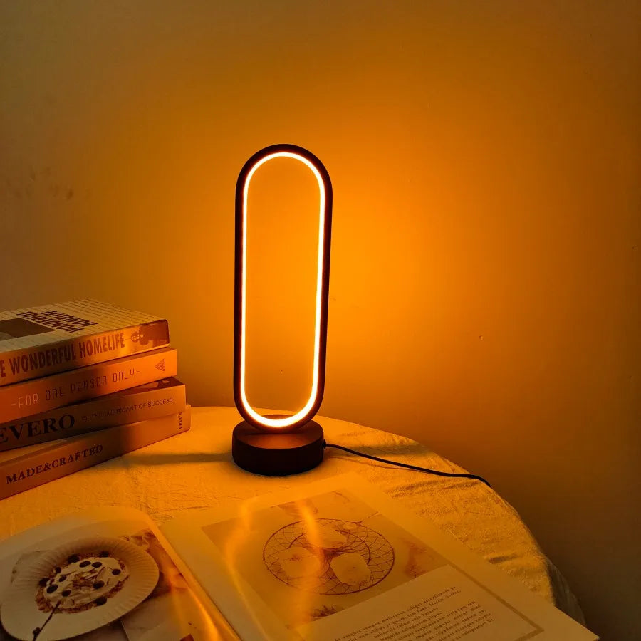 Contemporary Oval Table Lamp