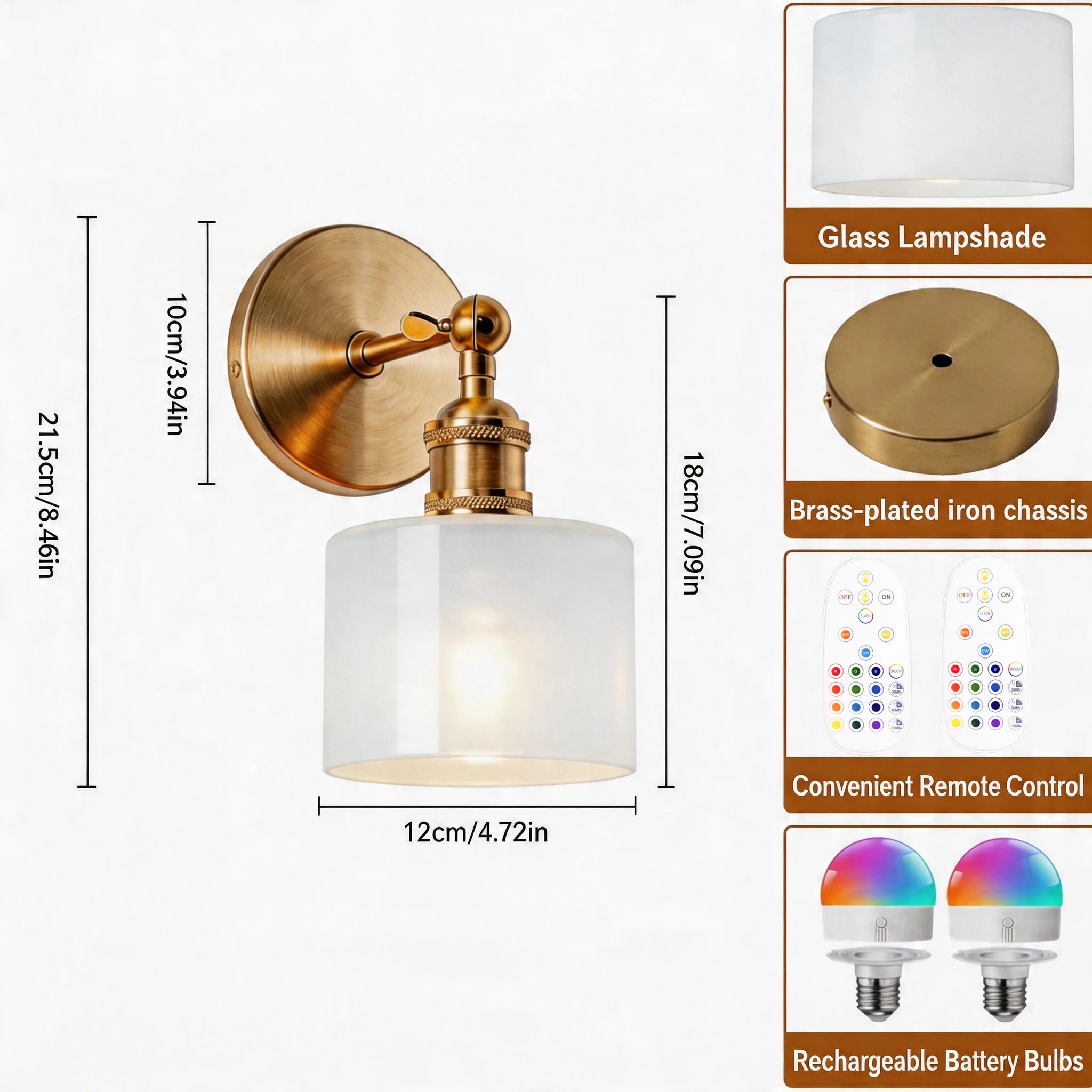Wireless Wall Lights Vintage (Set of 2) by VELLOR™