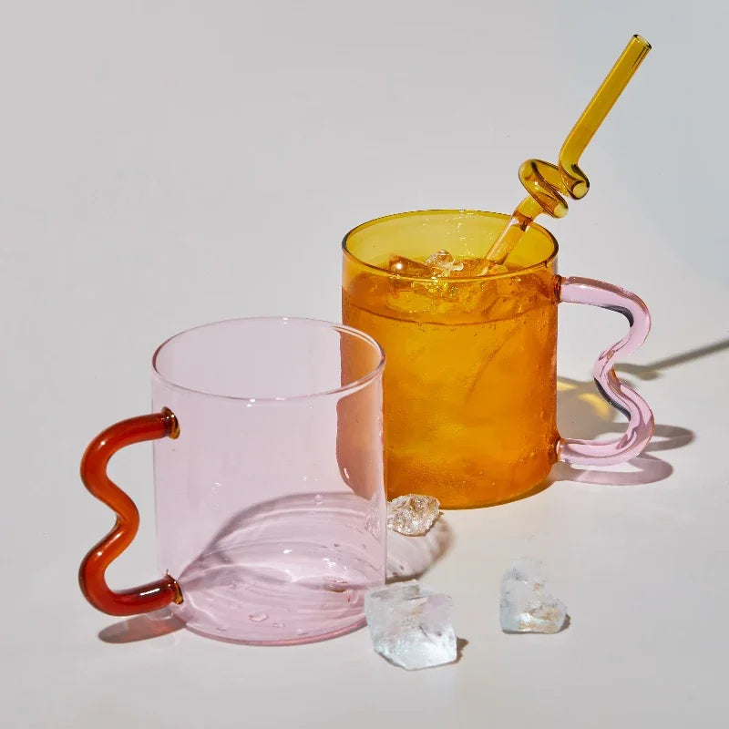 Colourful Glass Mugs