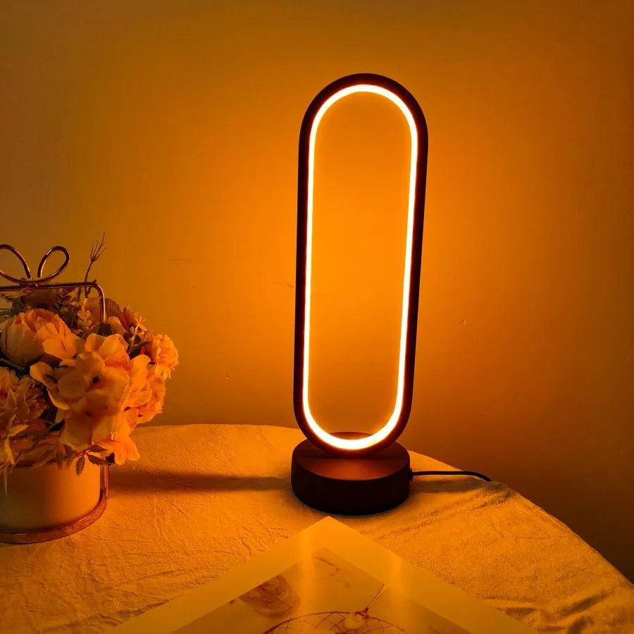 Contemporary Oval Table Lamp