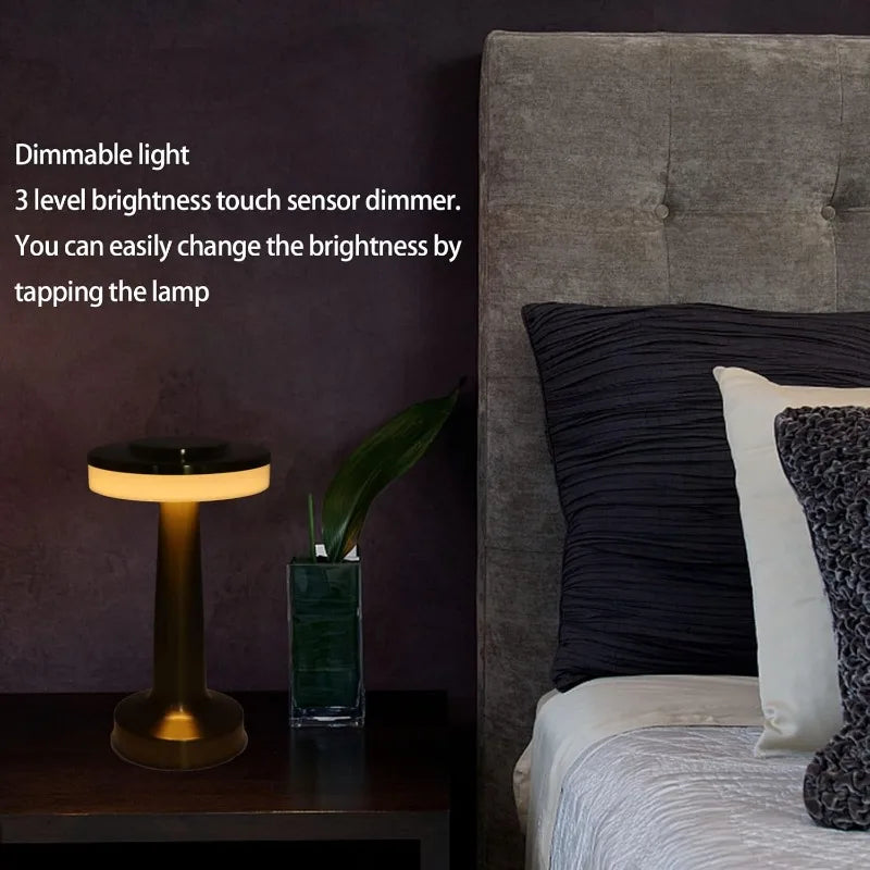 The Cordless Metal Touch Lamp