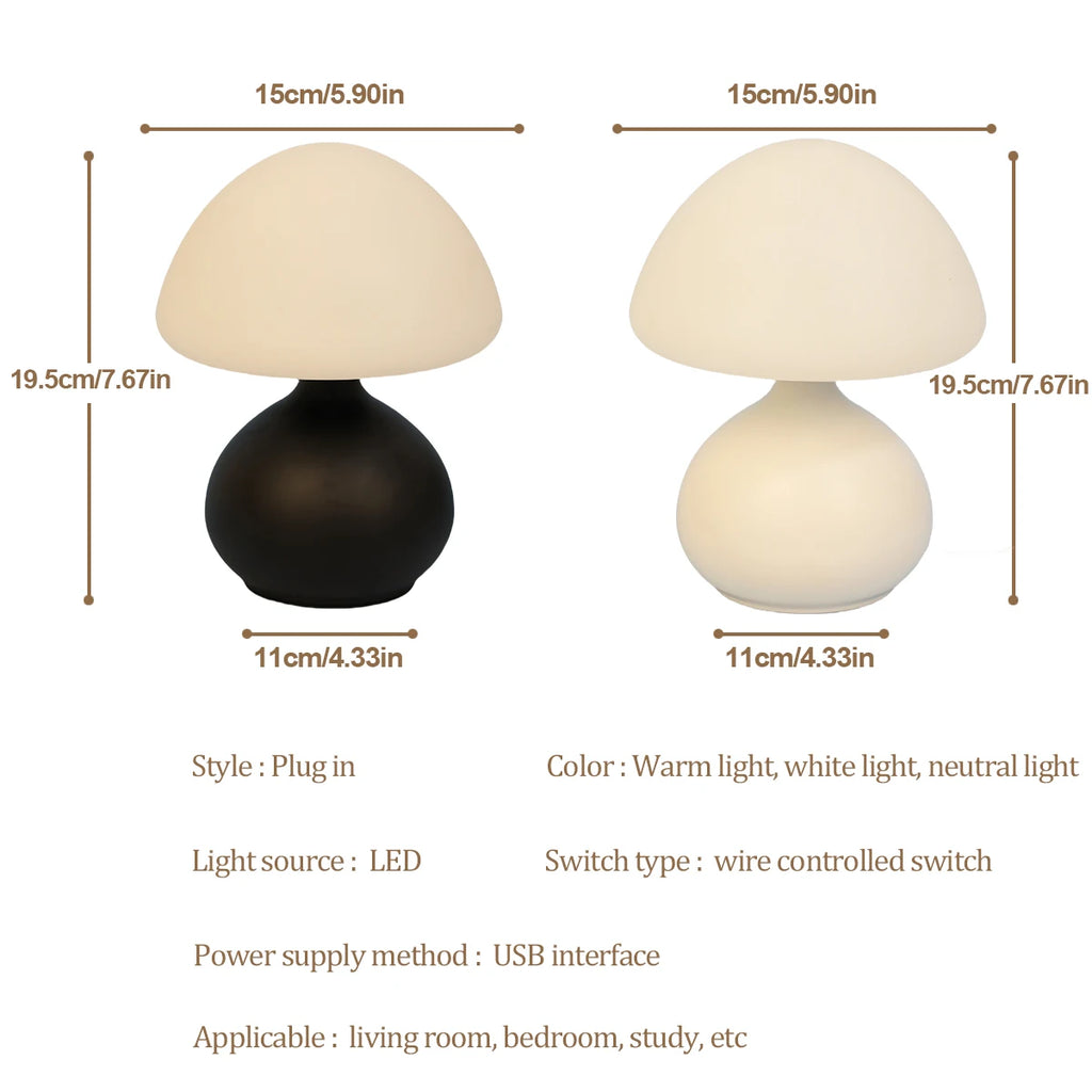 The Minimalist Mushroom Lamp