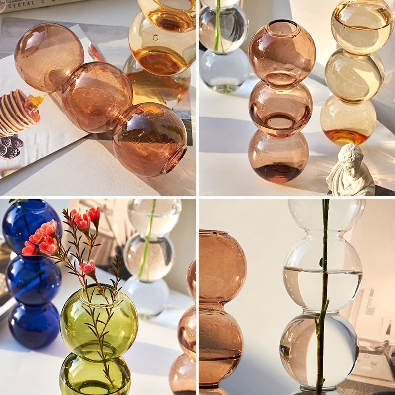 Nordic Bubble Glass Vase