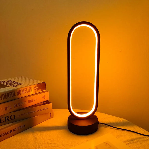 Contemporary Oval Table Lamp