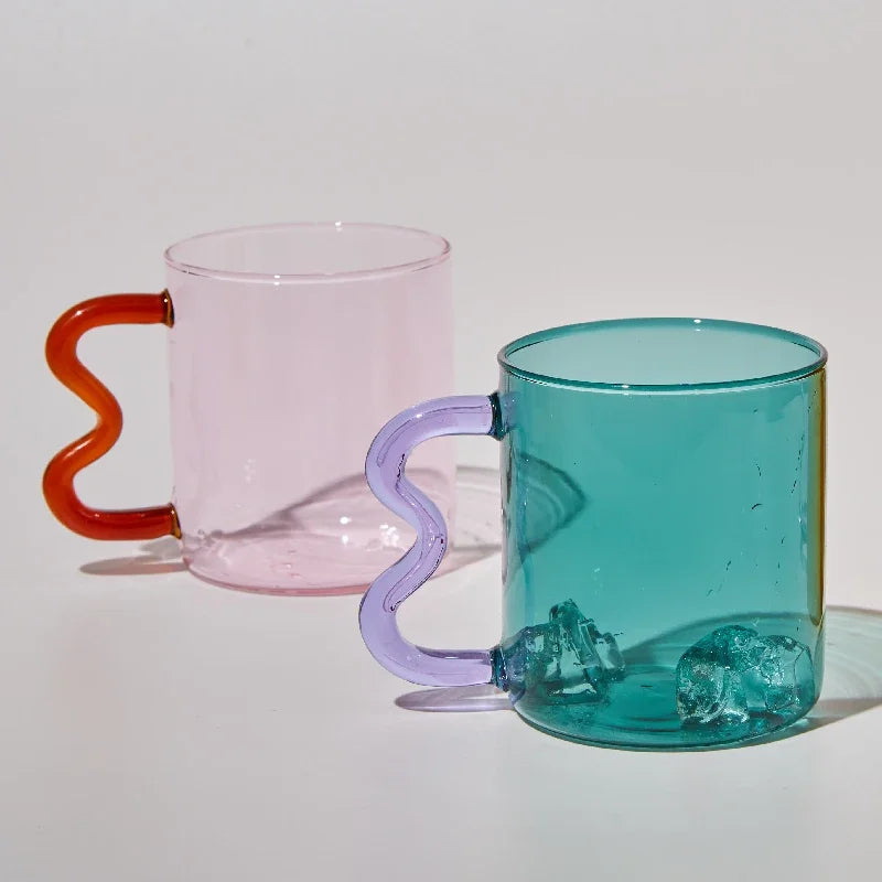 Colourful Glass Mugs