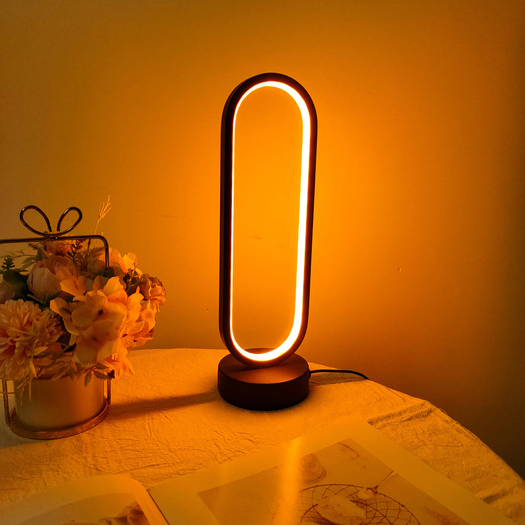Contemporary Oval Table Lamp