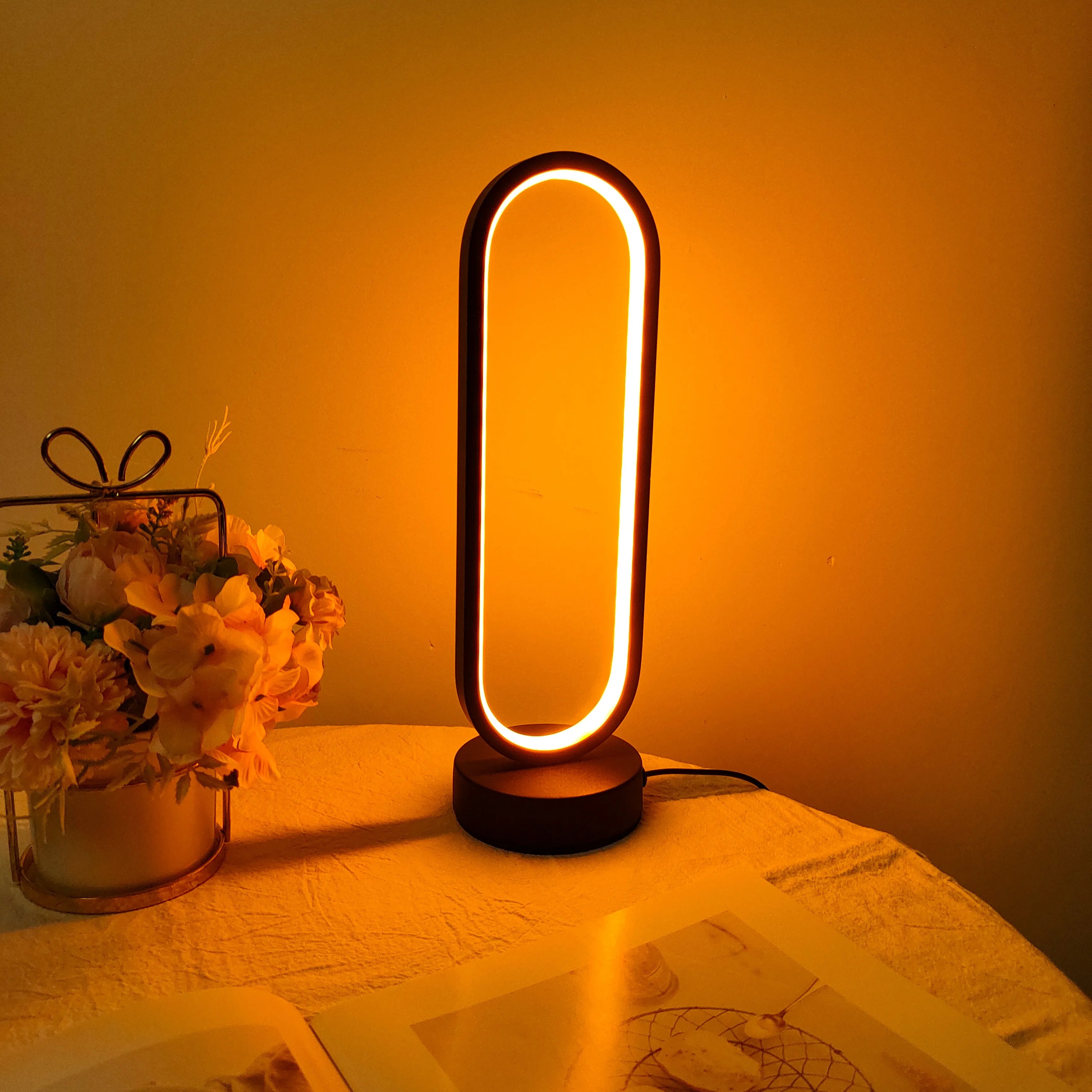 Contemporary Oval Table Lamp